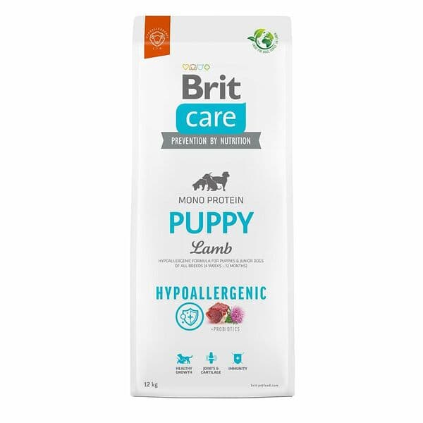 Brit Care չոր կեր ձագերի համար՝ հիպոալերգիկ, գառով և բրնձով