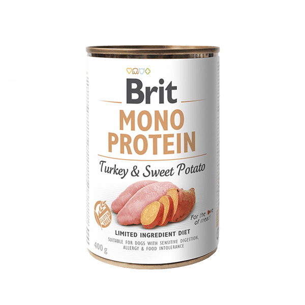 Brit Mono Protein թաց կեր շների համար՝ հնդկահավով և քաղցր կարտոֆիլով