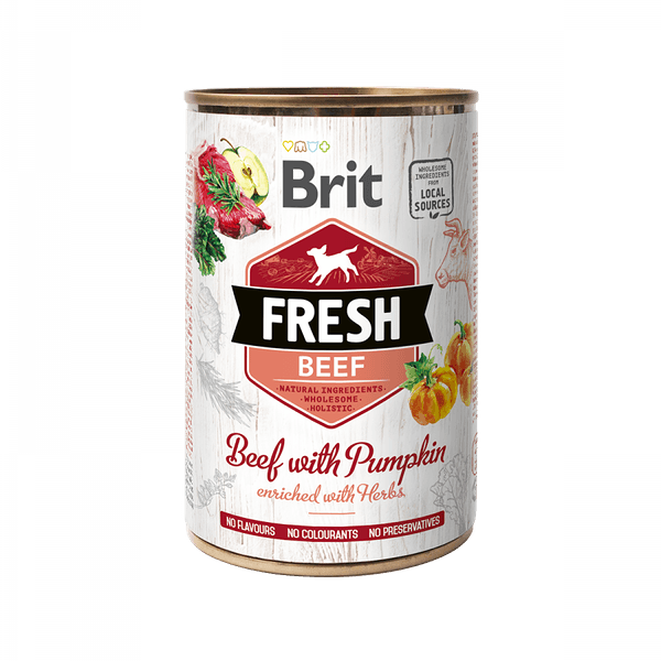 Brit Fresh թաց կեր շների համար՝ տավարով և դդումով