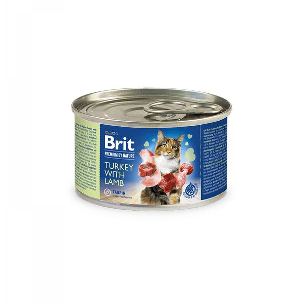 Brit Premium by Nature պաշտետ չափահաս կատուների համար՝ հնդկահավով և գառով