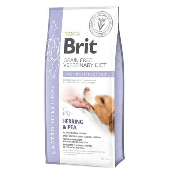 Brit Veterinary Diet Gastrointestinal — բուժիչ չոր կեր շների համար՝ մարսողական խնդիրների դեպքում, ծովատառեխով և ոլոռով