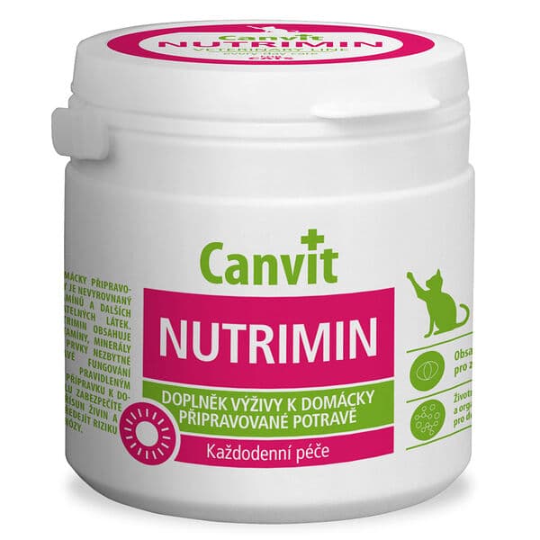 Canvit Nutrimin վիտամիններ կատուների համար՝ վիտամիններ և միկրոտարրեր
