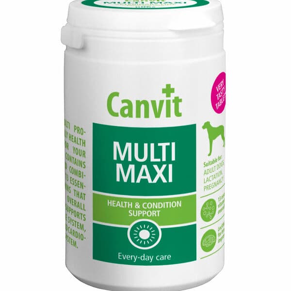 Canvit Multi Maxi վիտամիններ 15 կգ-ից ավելի քաշ ունեցող շների համար (115 հաբ)