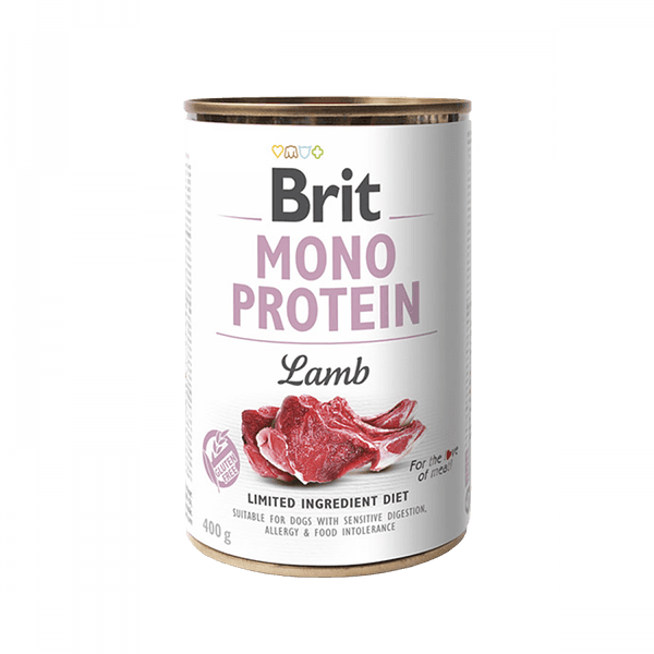 Brit Mono Protein թաց կեր շների համար՝ գառով