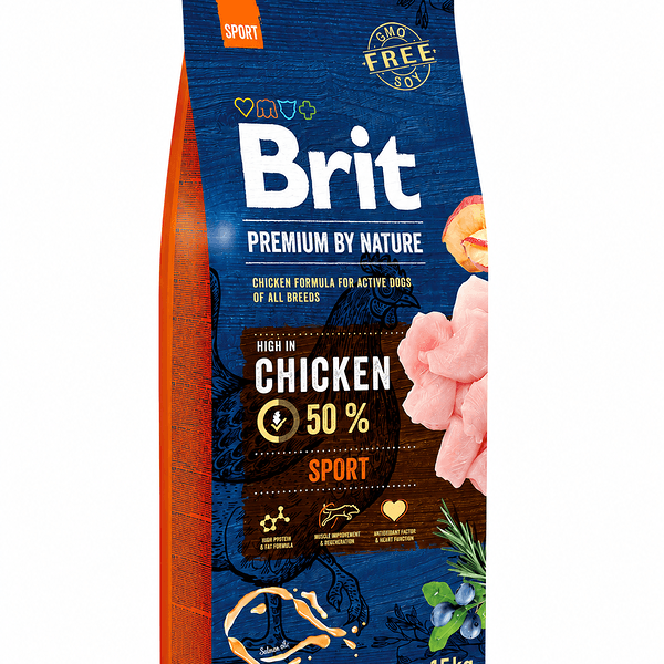 Brit Premium by Nature Sport չոր կեր ակտիվ շների համար՝ հավով