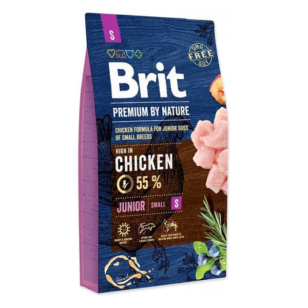 Brit Premium by Nature չոր կեր փոքր ցեղատեսակի ձագերի համար՝ հավով