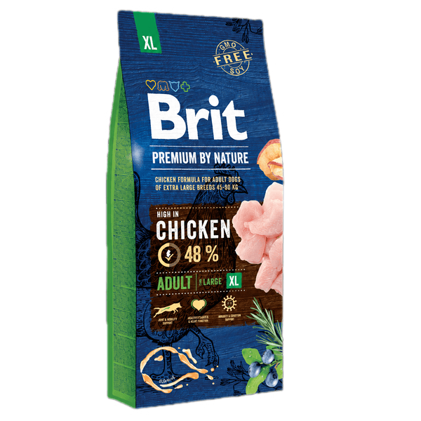 Brit Premium by Nature չոր կեր հսկա ցեղատեսակի չափահաս շների համար՝ հավով