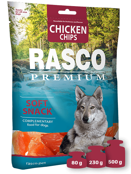 Rasco փափուկ սնեք շների համար՝ հավի չիպսեր