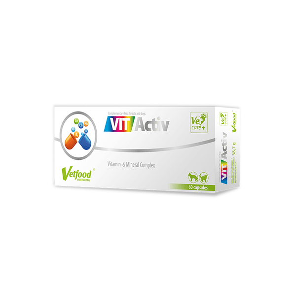 Vetfood VITActiv վիտամիններ և հանքային նյութեր շների և կատուների համար, 1 պարկուճ