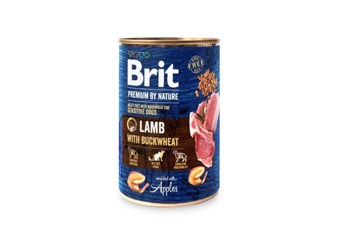 Brit Premium by Nature պաշտետ չափահաս շների համար՝ գառան մսով և հնդկաձավարով