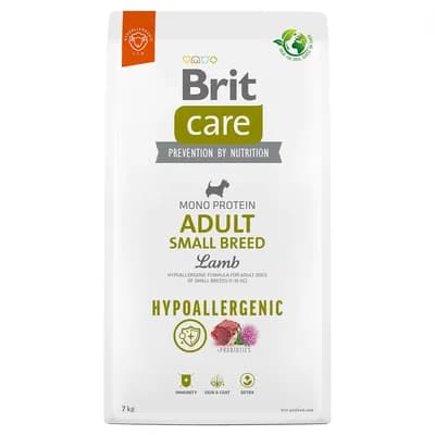 Brit Care չոր կեր փոքր ցեղատեսակի չափահաս շների համար՝ հիպոալերգիկ, գառով