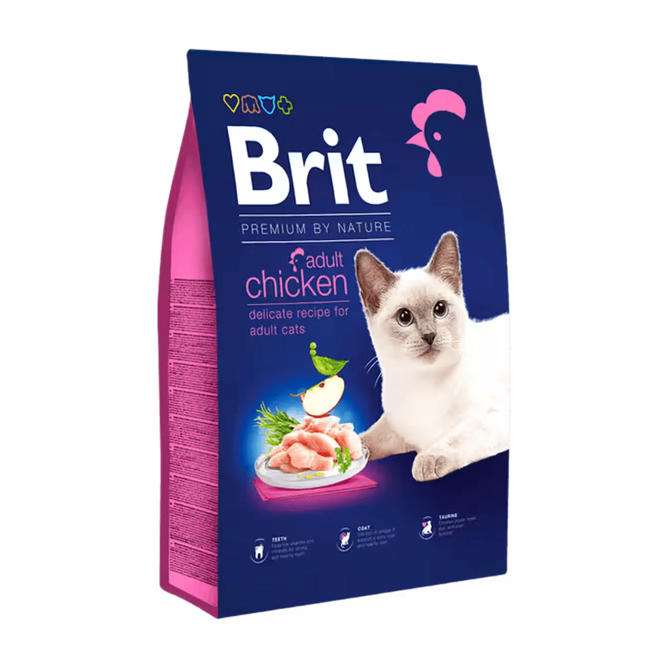 Brit Premium by Nature՝ հասուն կատուների համար, հավով