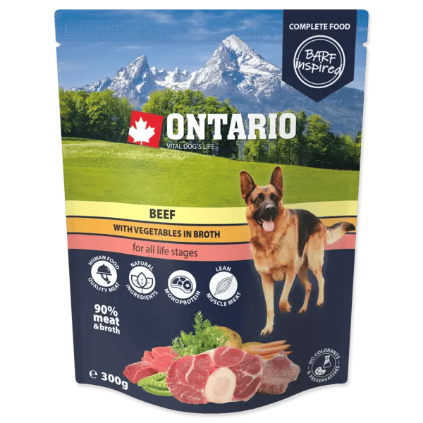 Ontario Pouch տավարի միս բանջարեղենով արգանակի մեջ
