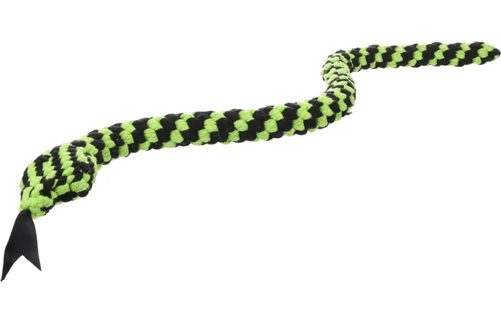 Toy Flocco Snake & Cord Woven Green