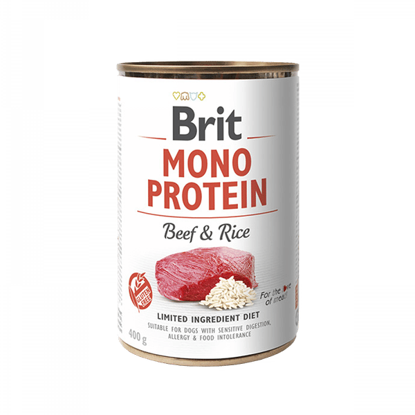 Brit Mono Protein թաց կեր շների համար՝ տավարով և բրնձով