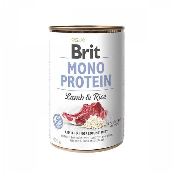 Brit Mono Protein թաց կեր շների համար՝ գառով և բրնձով
