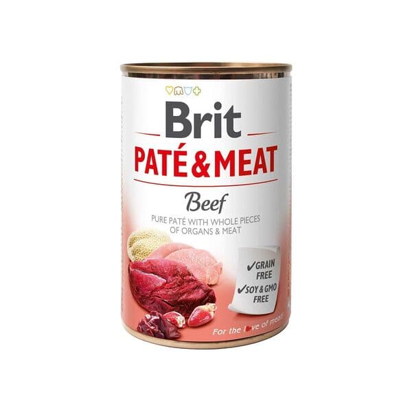 Brit Paté & Meat wet food for dogs, beef