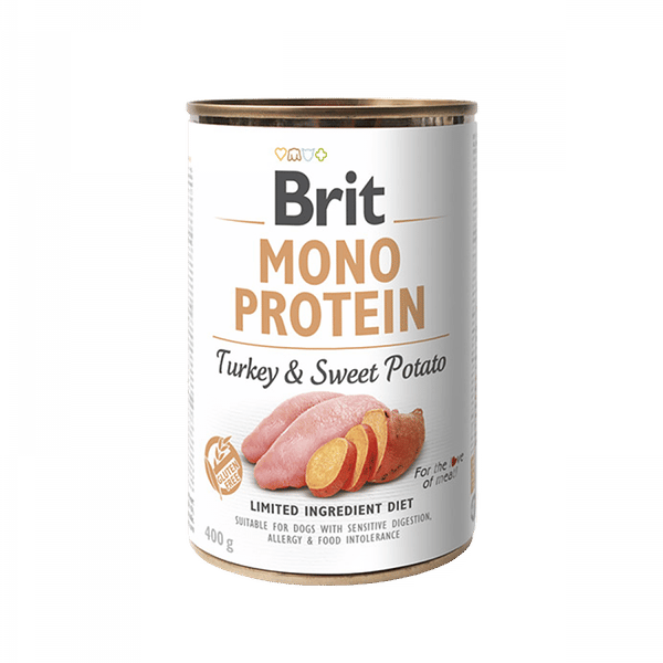 Brit Mono Protein թաց կեր շների համար՝ հնդկահավով և քաղցր կարտոֆիլով