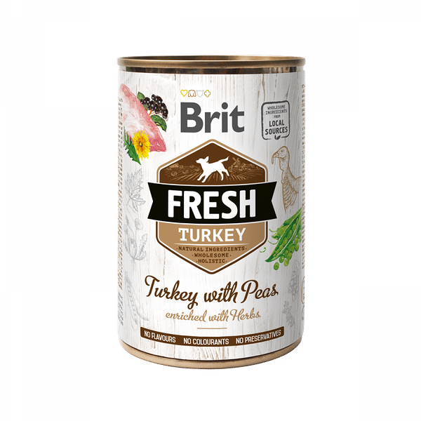 Brit Fresh թաց կեր շների համար՝ հնդկահավով և ոլոռով