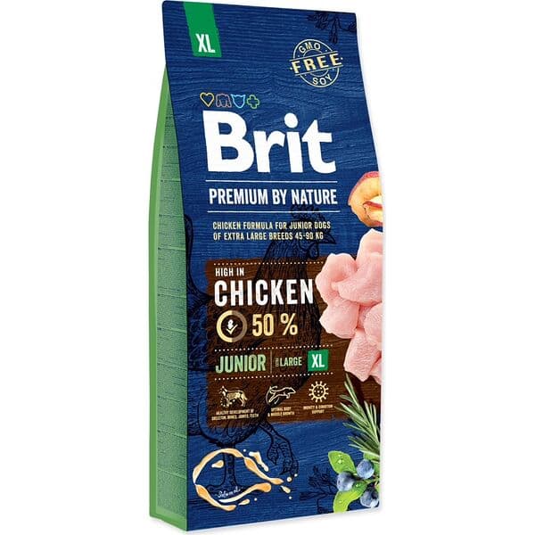 Brit Premium by Nature dry food for giant breed puppies, chicken