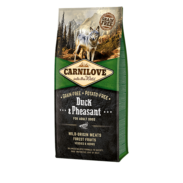 Carnilove dry food for adult dogs, duck & pheasant