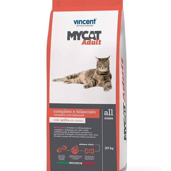 MyCat չոր կեր չափահաս կատուների համար՝ հավով