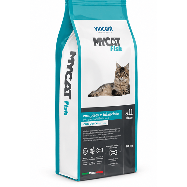 MyCat сухой корм для взрослых кошек, с рыбой