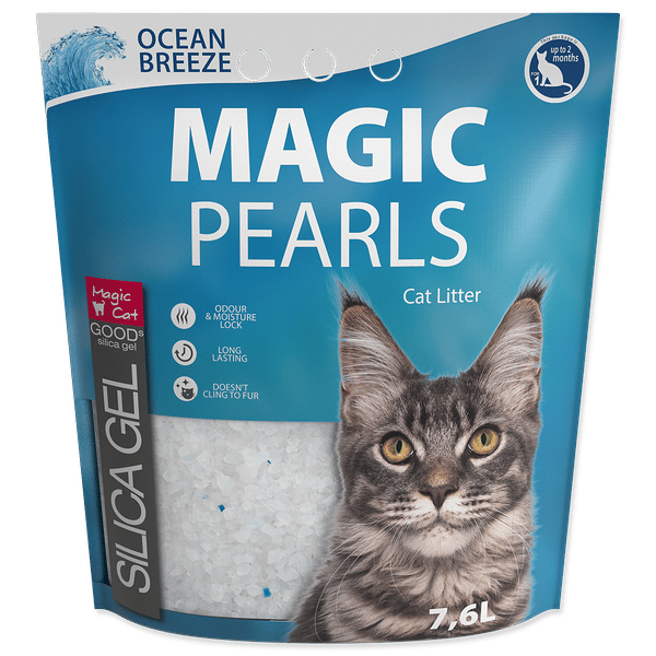 Magic Pearls silica gel cat litter, Ocean Breeze