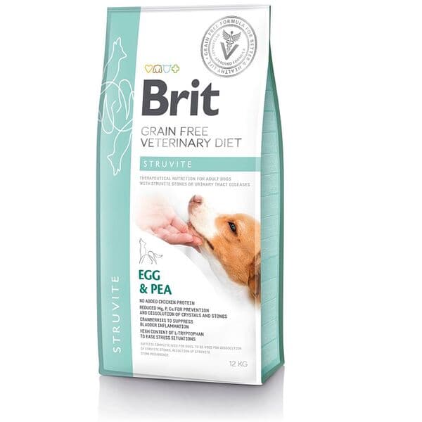 Brit Veterinary Diet Struvite — բուժիչ չոր կեր շների համար՝ միզուղիների խնդիրների դեպքում, ձվով և ոլոռով