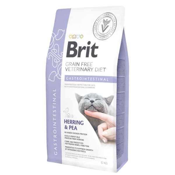 Brit Veterinary Diet Gastrointestinal veterinary dry food for cats with digestive disorders, herring & pea