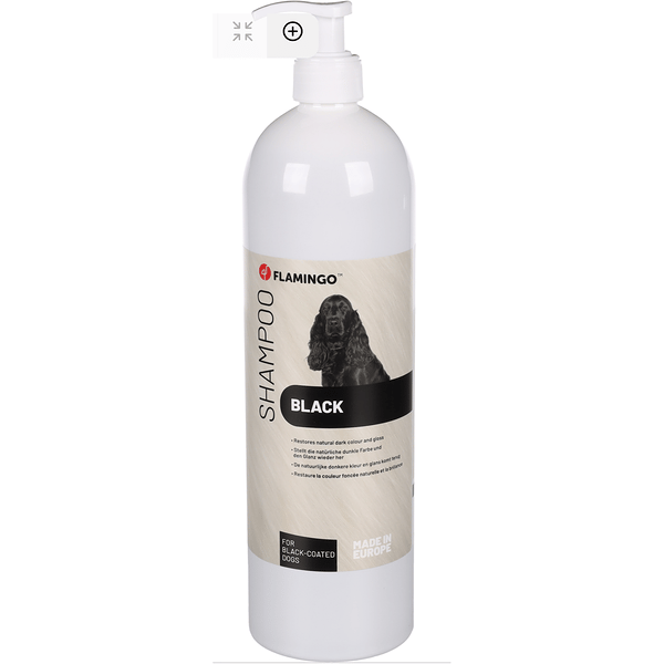 Flamingo shampoo for black-coated dogs, 1 l (523074)