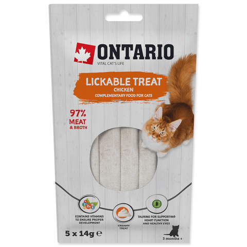 Ontario кремовый снек для кошек, с курицей