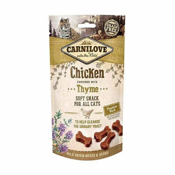 Carnilove soft snack for cats, chicken & thyme