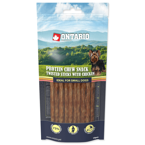 Ontario twisted sticks for dogs, chicken