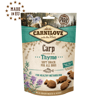 Carnilove soft snack for dogs, carp & thyme