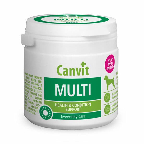 Canvit Multi supplement for dogs up to 15 kg, 13 vitamins & lecithin (97 tablets)