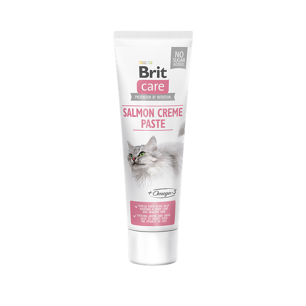 Brit Care functional paste for adult cats, salmon & omega-3